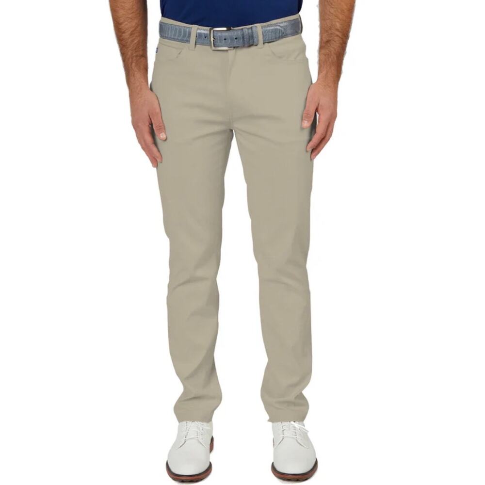 Stitch's Britches Heston Five Pocket Pant Performance Golf Tan Men's 42x30